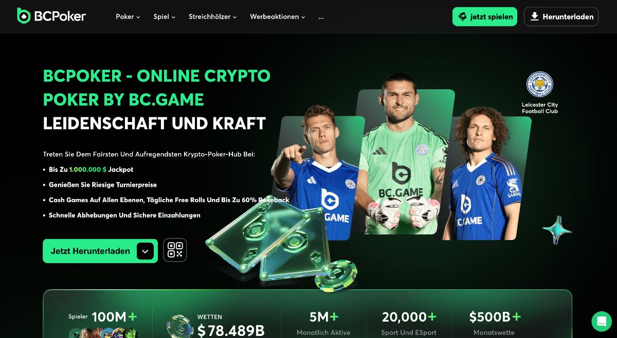 Wer beim online poker nach maximaler Dynamik sucht, wird bei BCPoker fündig. Dank actiongeladener Features wie Bomb Pots und außergewöhnlich tiefen 400BB Deep-Stacks bietet dieser Anbieter spürbar mehr Tisch-Action und tiefgründigen strategischen Spielraum für jede Hand.