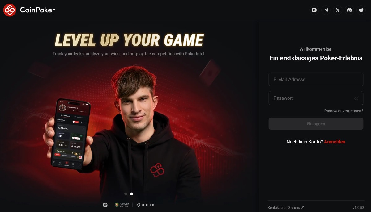CoinPoker Registrierung